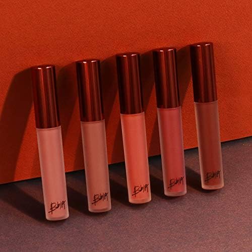 BBIA Last Velvet Lip Tint - Soft & Creamy Matte Finish Lip Stain, Blur Effect with Velvety Texture, Long-Lasting, High Pigment, Lightweight, Non-Drying, Korean Lip Makeup (21 REAL NOTE)