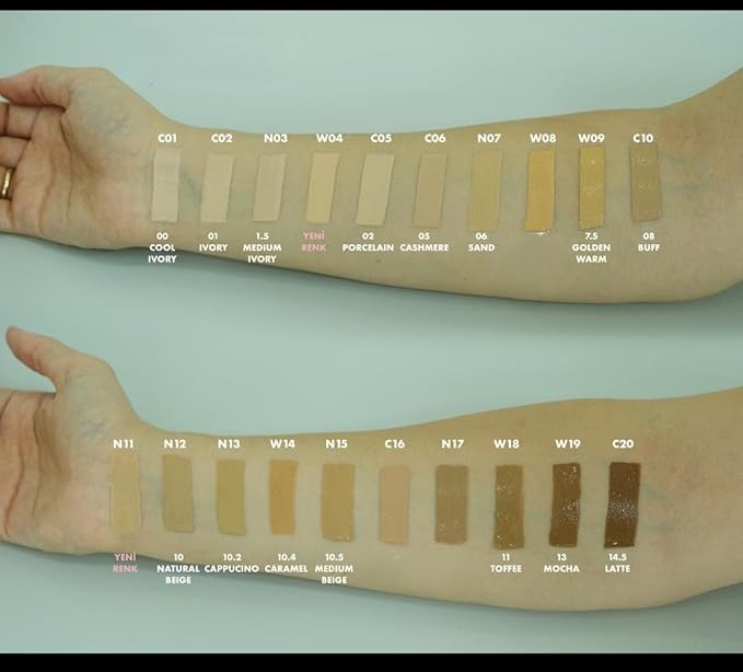 FARMASi Vfx Pro Foundation, Full Coverage Liquid Cream, Lightweight Long Lasting Coverage, Breathable Skin Moisturizer with Color True Matte Blending, Face Makeup, 1 fl. oz / 30 ml - Neutral Medium 12