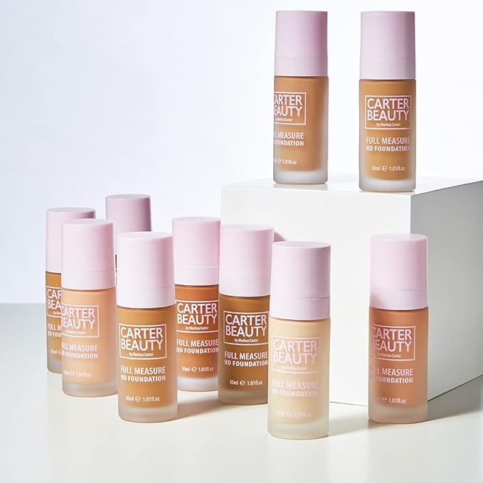 Carter Beauty By Marissa Carter Full Measure HD Foundation, Full Coverage Matte Formula - Water-Based, Soft Skin Perfector - Vegan And Cruelty Free, Paraben And Sulfate Free - Creme Brulee - 1.01 OZ