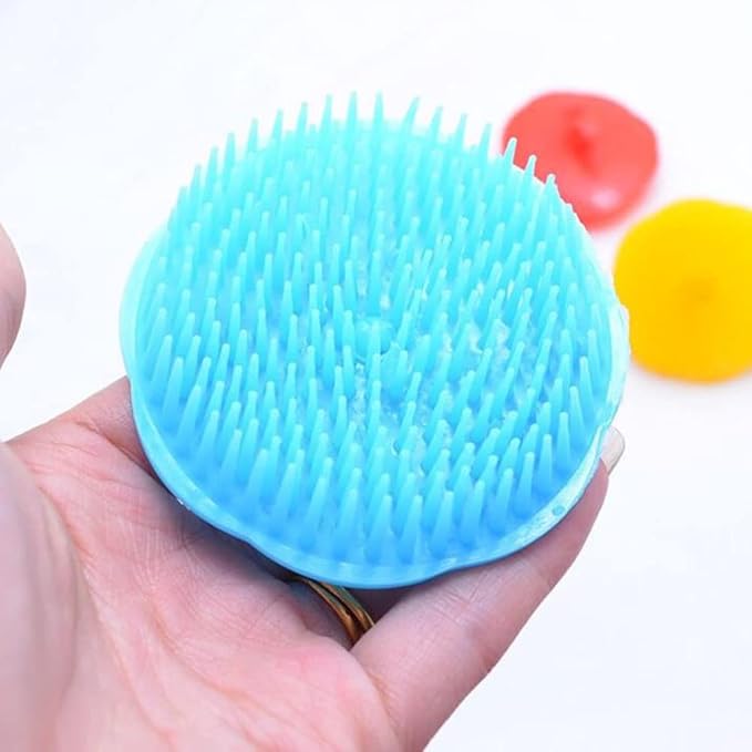 Hair Scalp Massage Shampoo Brush Massager (Assort Color_6 Pack), Color May Vary.