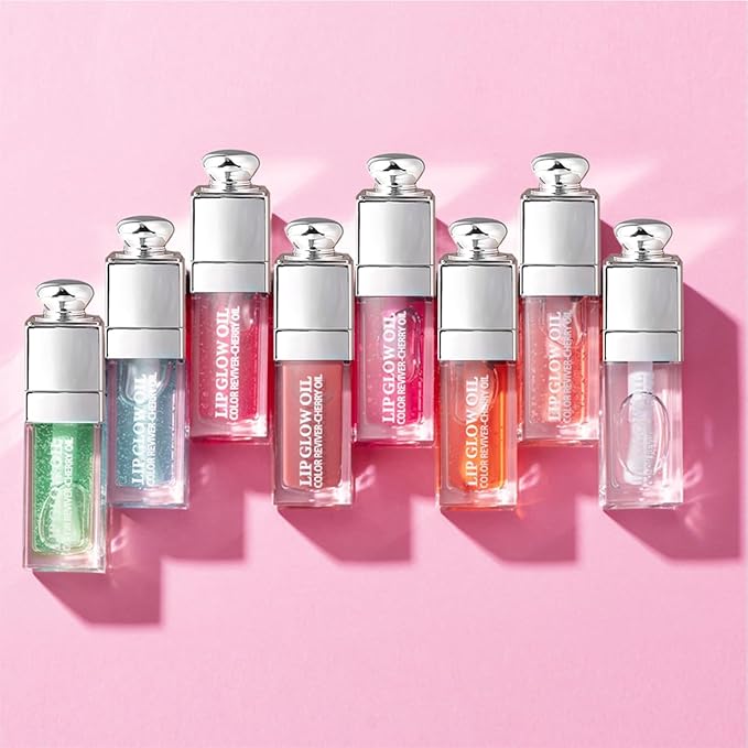 Hydrating Lip Glow Oil, Moisturizing Plumper Lip Gloss, Transparent Plumping Balm, Tinted Balm Care 0.2 OZ - 007 RASPBERRY