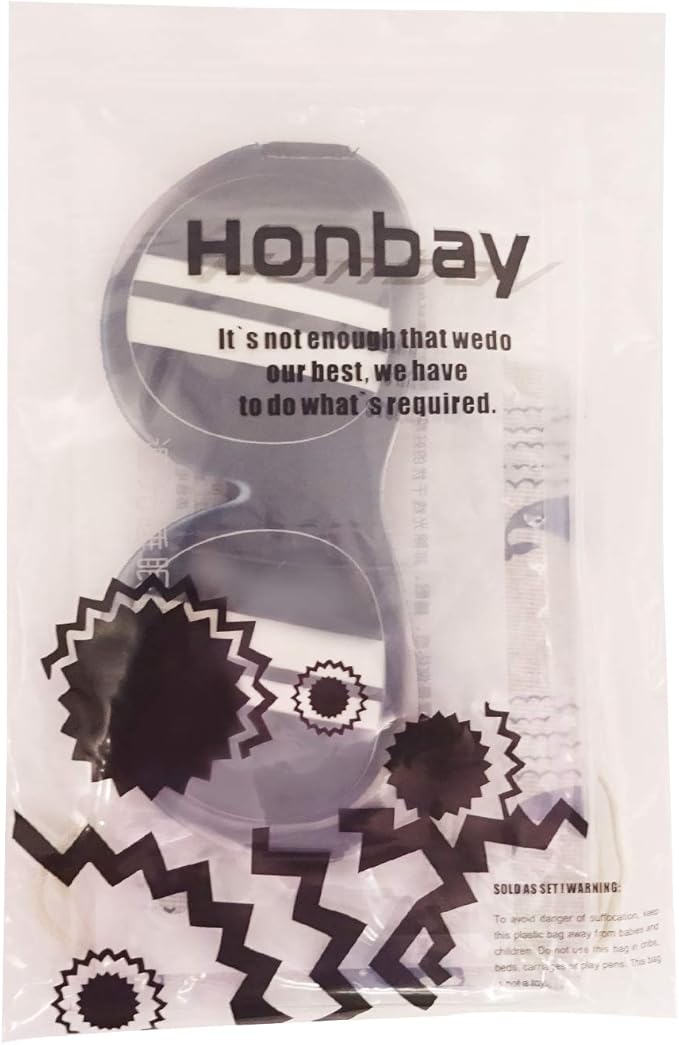 Honbay 3D Funny Eyeshade Soft Sleep Eye Mask with Adjustable Head Strap for Travel, Game, Party, Rest, Sleeping(Sunglasses)