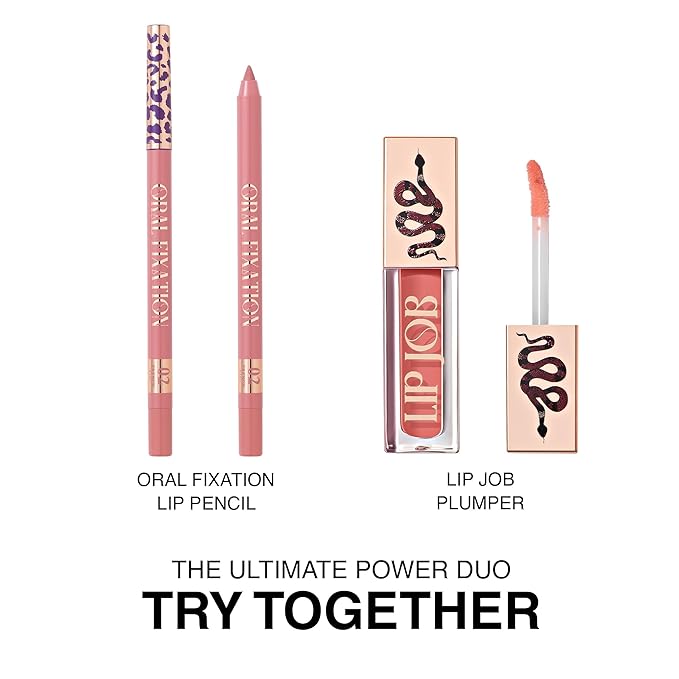 Lip Plumper Gloss Lip Job - Plumping Lip Gloss with Glossy Finish - Lip Pump Gloss with Hydrating & Smoothing Formula - 0.14 Fl Oz (Slinky Silk)