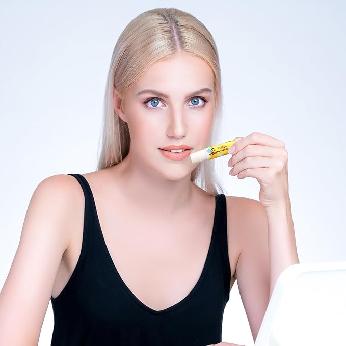 48 Sets Bee Lip Balm with Bee Themed Thank Card Tags Baby Shower Favor Bulk Bee Themed Gifts for Baby Shower Baptism Birthday Party Supplies Christmas Party