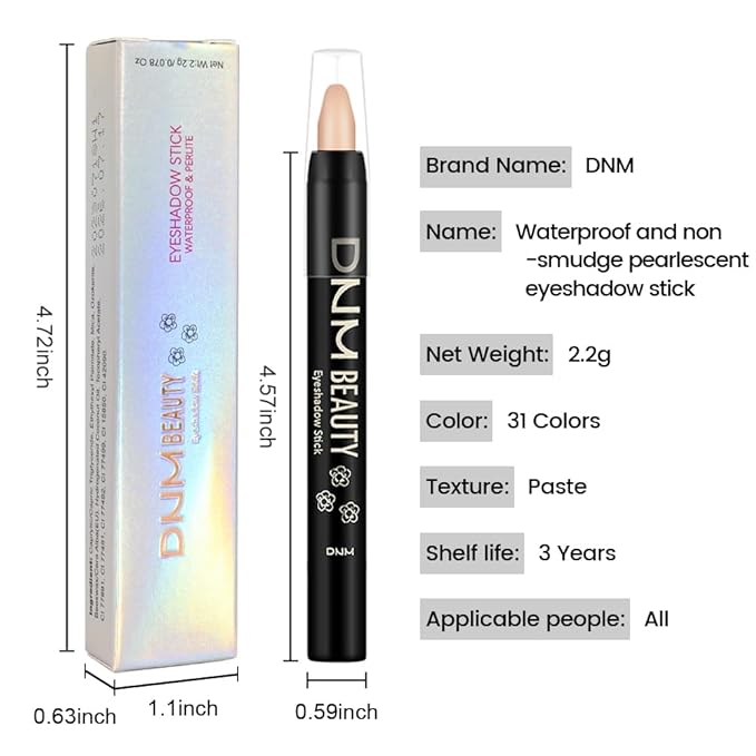 Kaely Cream Eye Shadow Sticks, Warm Nude Matte Eyeliner Pencil Eyeshadow Palette Makeup, Eye Highlighter Brightener Stick for Older Women Waterproof Pigmented, sombras para ojos, New-82