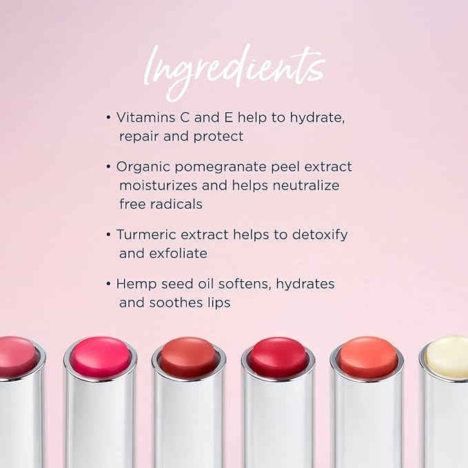 Lune+Aster Tinted Lip Balm - Mind & Body - Vegan, antioxidant-rich vitamins C and E tinted lip balm provides a sheer customizable flush of color for soft, smooth lips