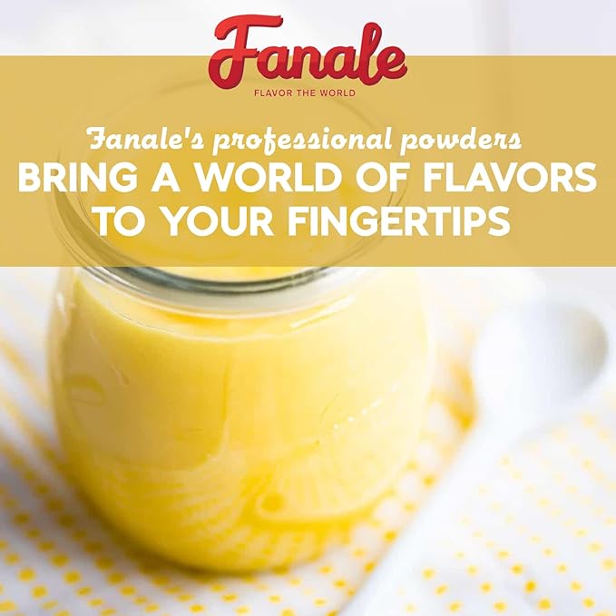 Fanale Premium Egg Pudding Bubble Tea Flavoring Powder | Perfect for Baking, Smoothies, Desserts and Drinks | Instant Flavoring Powder for Boba Milk Tea - 2.2 Pounds (Pack of 20).