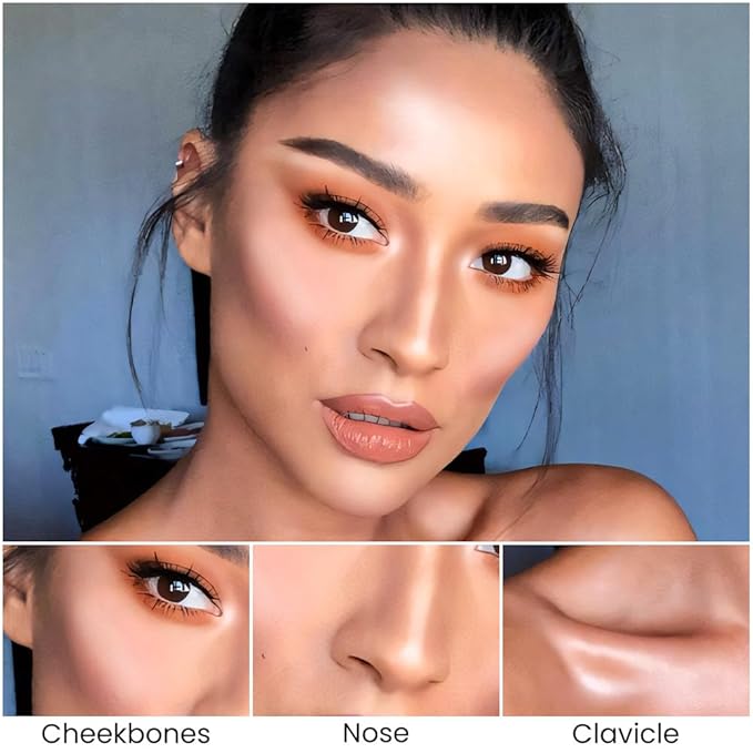 evpct 2in1 Face Shaping & Contouring Stick Cream Contour Concealer Bronzer Stick Makeup Kit for Beginner Face Highlighter Makeup Stick contorno maquillaje de maquillaje profesional,ORIGINAL Light