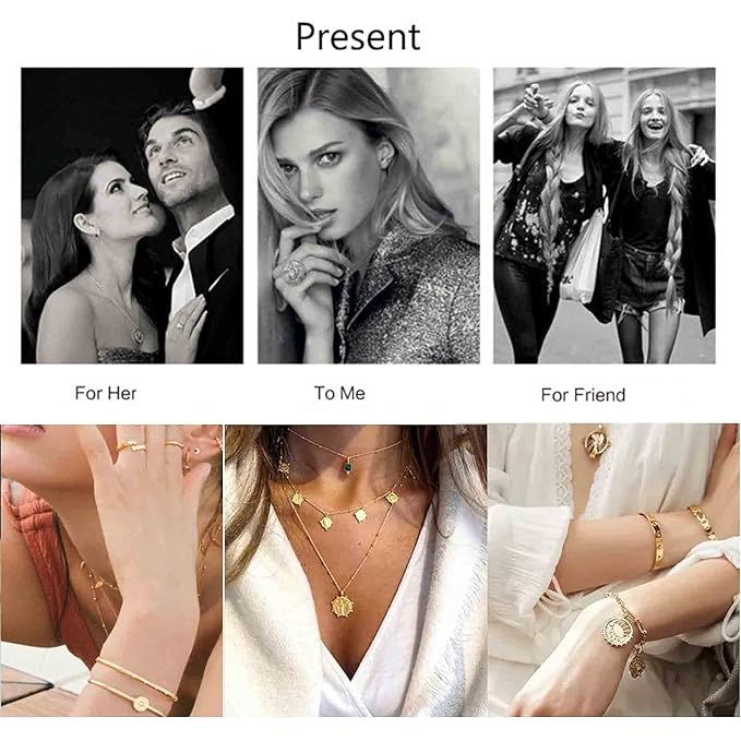 Boho Layered Opal Moonstone Necklace Silver Hamsa Pendant Necklace Futian Hand Necklace Chain Opalite Gem Necklace Jewelry for Women and Girls