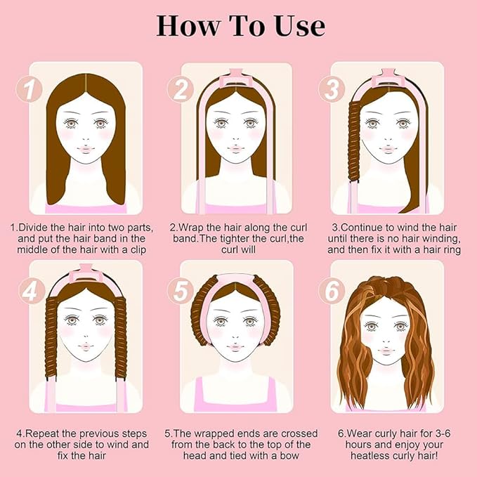 Heatless Curling Rod Headband, Upgraded 60" Extra Long Heatless Curls Headband Soft Hair Curlers to Sleep In Hair Rollers No Heat Curls (Green)