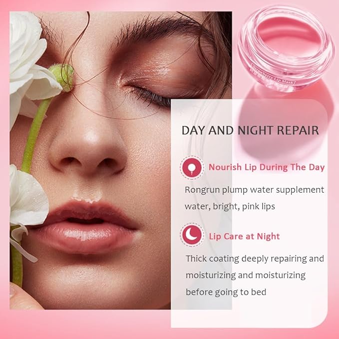 3PCS Bee Lip Balm Honey Pot, Moisturizing Propolis Lip Mask,Hydrating Prevention Dry and Cracked Lip Scrubs Exfoliator,Lip Sleep Mask Reduces Lip Lines Lip Skin Care Products