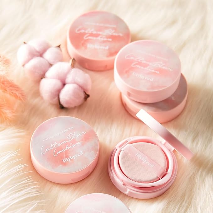 Cotton Blur Cushion SPF50+PA+++ - Skin Cover, Long-Lasting, Powdery Finish for a Flawless Look (19 Pure Cotton)