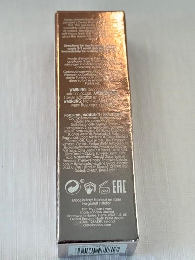 Ciaté London Dewy Blush Glossy Cheek Tint, Brightening Yuzu Extract, Detoxing Dragon Fruit Extract, Refreshing Fruit Scent, Coconut - 1