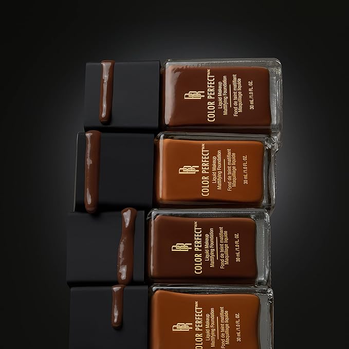 Black Radiance Color Perfect Liquid Full Coverage Foundation Makeup, Brownie, 1 Ounce (Pack of 3)