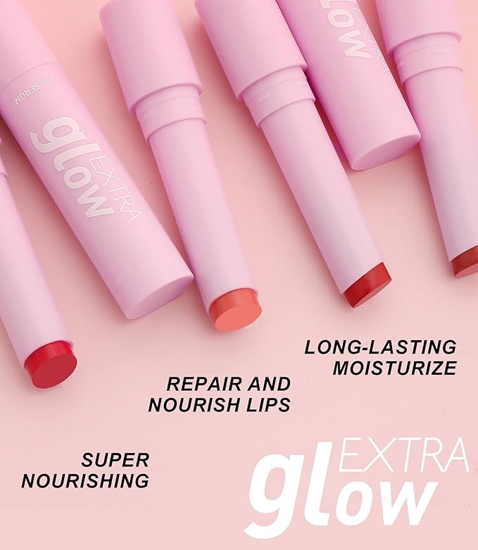 MAEPEOR Nourishing Lip Balm 8 Colors Smooth Moisturizing Lip Glow Gloss Non-Sticky and Long-lasting Hydrating Jelly Lip Balm for Women and Girls (Color 07)