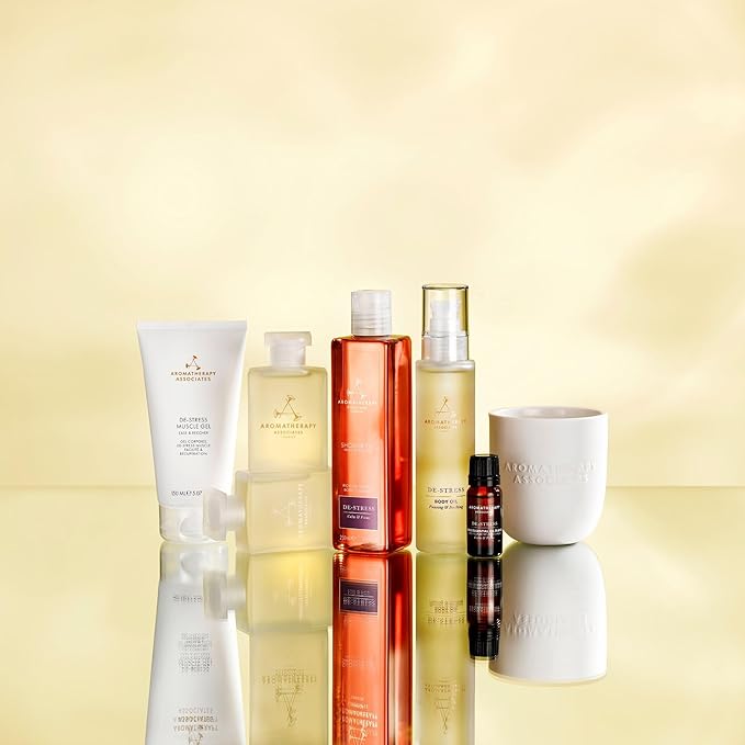 Aromatherapy Associates De-Stress Body Oil Made with Ginger and Rosemary Essential Oils and Arnica Flower Extract (3.4 fl oz)