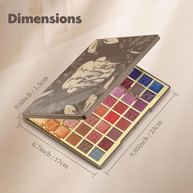 Color Nymph Artistry Palette, Multichrome Makeup Palettes For Face High Pigmented Eyeshadow with Matte Shimmer & Cream Eye Shadows Easy Makeup Blending Palette For Daily Stage Versatile Make Up Looks