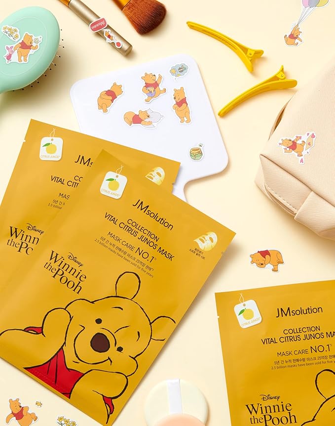 JMsolution Disney Collection Vital C mask- Brightening Elastic -Korean Skin care facial mask 10EA