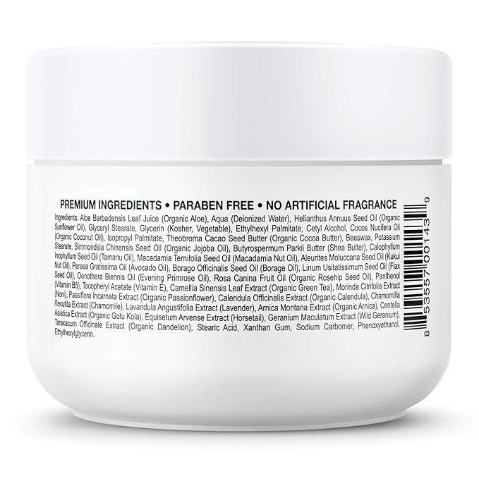 Deluvia Miracle Aloe Cream | Face & Body Moisturizer with Vitamin E & Organic Aloe Vera | Hydrating, Soothing for Dry Skin, Anti-Wrinkle, Acne Scars, Rosacea, Psoriasis, Eczema - 8 oz