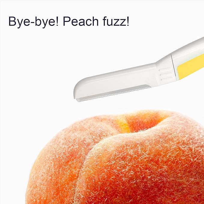 Face Razors for Women, Dermaplane Razor for Women Face, Eyebrow Razor, Dermaplaning Tool, Skin Safe Microblades, Peach Fuzz Remover (12ct, Solar Veil)