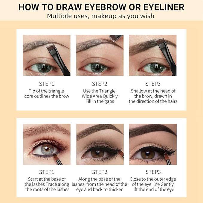 Eyebrow Pomade - Waterproof Brow Pomade for Long-lasting Results,Smudge Proof and Sweat Resistant Formula,Natural Eyebrow Makeup for All Skin Types and Tones - Medium Brown