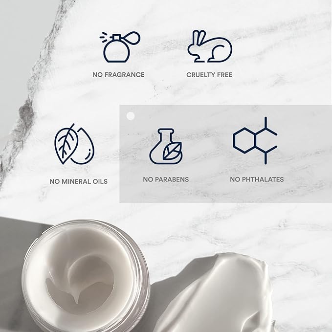 Eye+Lip Nourishing Cream with Caffeine, Vitamin K, Vitamin C, and Peptides. De-Puffs and Reduces Dark Circles. Fragrance-Free, Cruelty-Free. (0.5 ounce) (0.5 oz)