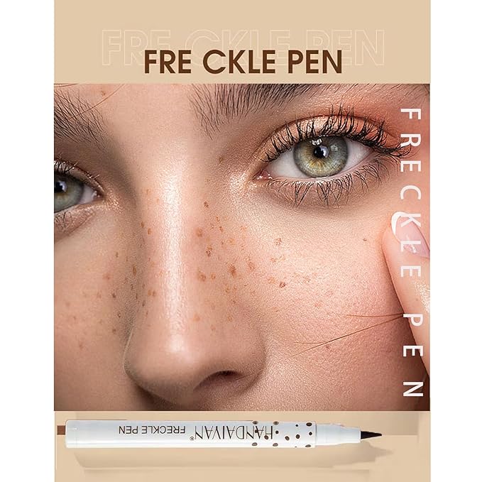 Freckle Pen 4 Colors, Natural Lifelike Freckle Makeup Pen Magic Freckle Color,Waterproof Longlasting Soft Dot Sopt Pen,for Natural Effortless Sunkissed Makeup