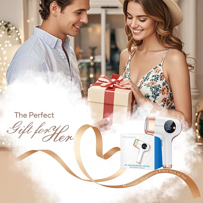 Laser Hair Removal, IPL Hair Removal for Women and Men, Hair Removal Device for Bikini Legs Armpits Arms At Home, 999,900+ Flashes Painless Effective & Long-Lasting