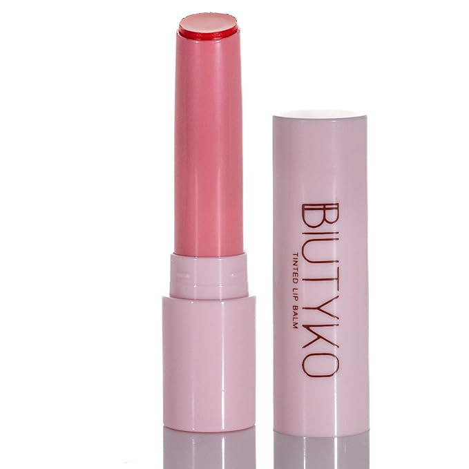 Lip Balm Hydrating for Dry and Chapped Lips Tinted Subtle Color Non-Sticky Juicy Finish | Peach