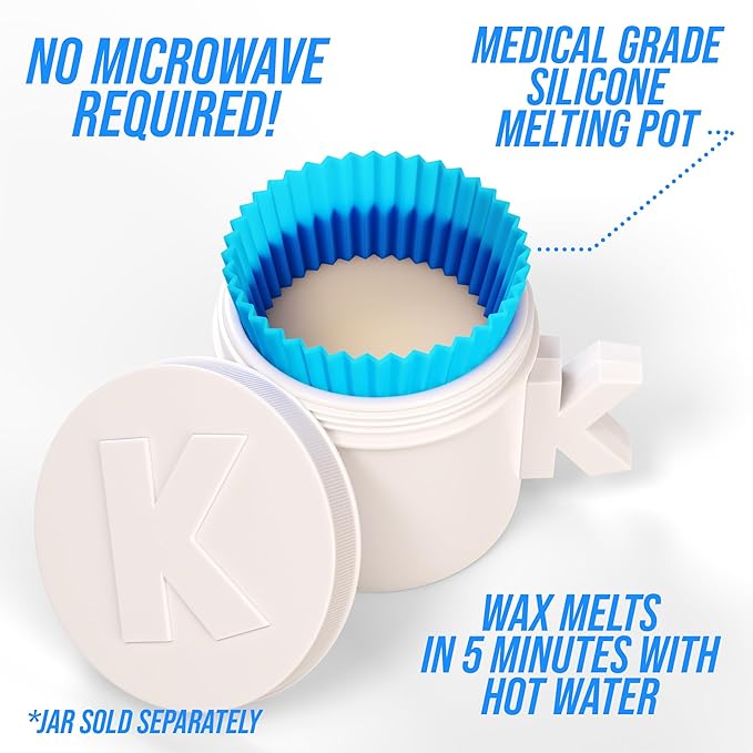 Kenashii Super Beads | Nose Waxing Wax | Specially Formulated | Hypoallergenic | Melting Pot Included | Medical Grade Silicone | Fast, Safe, Ridiculously Satisfying Nose and Ear Hair Removal