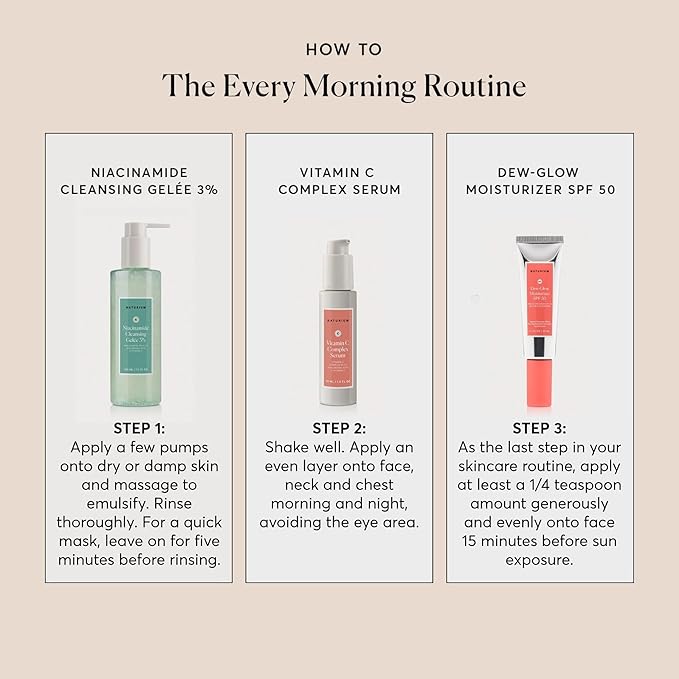 Naturium Vitamin C Complex Face Serum, Anti-Aging Facial Treatment with Hyaluronic Acid & Vitamin E, 1 oz