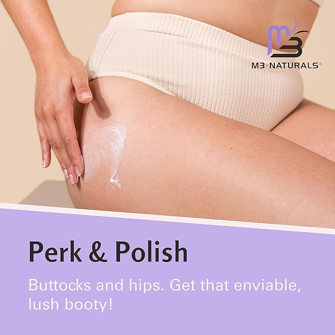 Moisturizing Butt Mask for Women - Butt Firming Mask and Caffeine Cellulite Cream for Thighs and Buttocks with Collagen - Clarifying Butt Firming Cream for Cellulite KP and Dry Skin by M3 Naturals