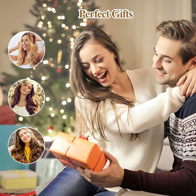 Aimin Hair Heatless Hair Curlers No Heat, Heatless Curls Overnight Blowout Rods, No Heat Hair Curlers To Sleep In, Soft Flexi Rods For Long Hair, Thick Curling Rod Styling Tools(20pcs star black)