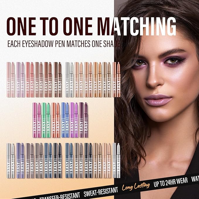 Jolilab Eyeshadow Stick Set, 6 Colors Matte Professional Bright-Colored Contouring and Highlight Stick, Cream Waterproof Long Lasting High Pigmented Eye Shadow. (6, Set A)