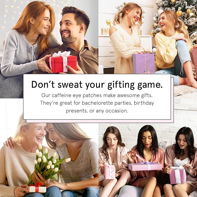 grace & stella Caffeine Under Eye Patches - Awakening Eye Patches for Puffy Eyes and Dark Circles - Under Eye Mask Patches with Niacinamide & Hyaluronic Acid - Vegan, Cruelty-Free (Bronze, 24 Pairs)