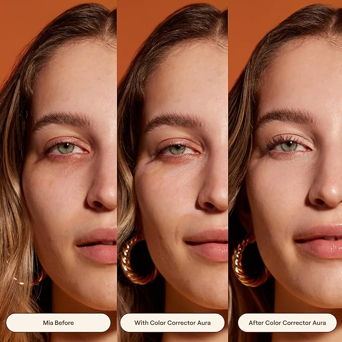 Live Tinted Huestick: All-over Color Corrector Multistick for Brighter, Balanced Skin, Works on Lips, Cheeks, And Eyes, Vitamins C+E Soothes, Heals & Nourishes Damaged Skin - Aura 3g / 0.1oz