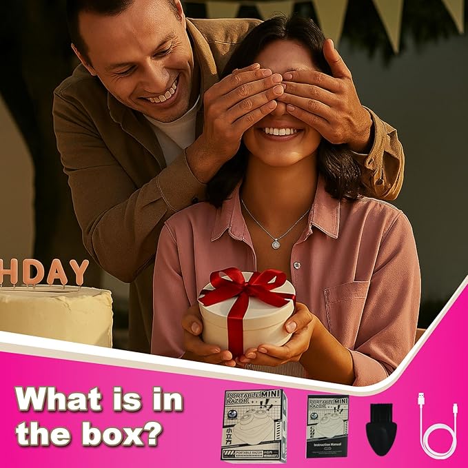 Facial Hair Removal for Women, 3D Floating Blade Rotary Razor, Wet/Dry Electric Shaver, Portable & USB Rechargeable Epilator Hair Remover for Face, Upper Lip, Chin, Arms & Legs (Silver)