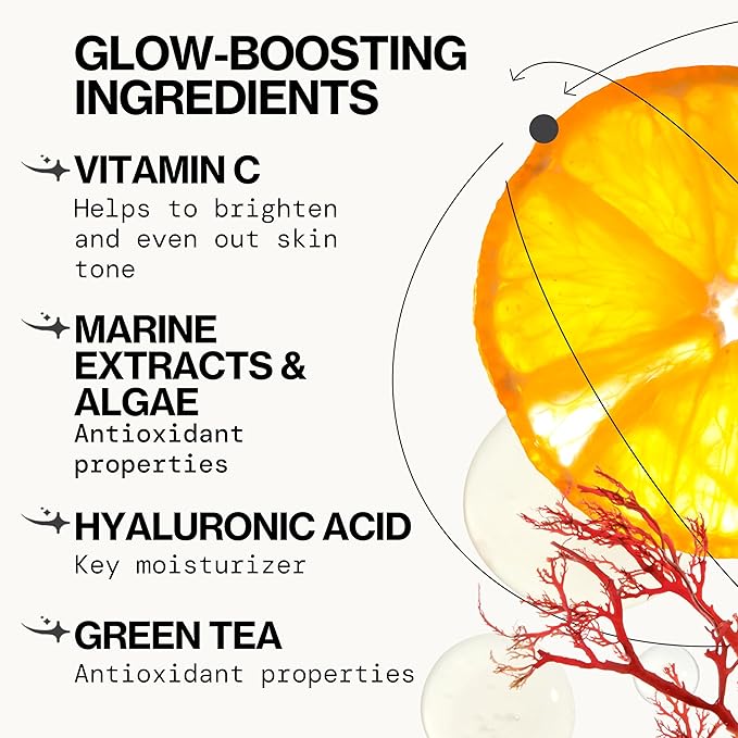 Pacifica Beauty Sea and C Love Vitamin C Serum, Skincare, Hyaluronic Acid, Green Tea, Marine Extracts, Blue Light Protection, Brightening, Lightweight, Face Care, Skin Care Serum, 1 fl oz (1 Count)