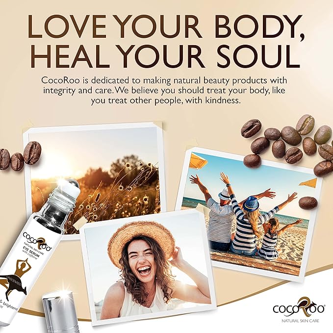 Caffeinated Eye Serum, Nutrient-Dense, 100% Pure, Natural & Vegan (Unscented)