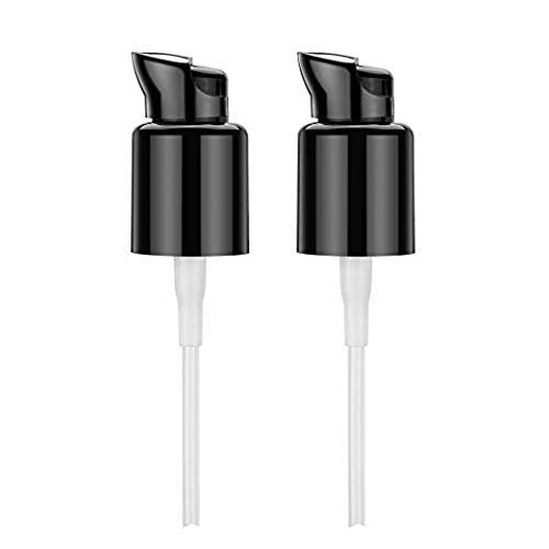 2pcs Replacement Pump for Bottle Compatible with Both Mac and Double Wear(Black)