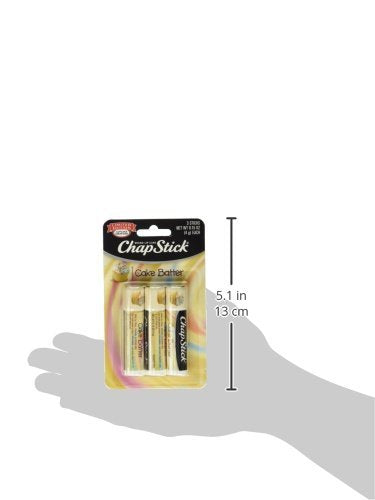Chap Stick Lip Care - Limited Edition - Cake Batter - 3 Count Sticks Per Package - Pack of 3 Packages