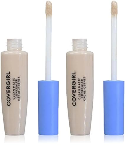 COVERGIRL - Clean Matte Concealer, Oil-Free, Lightweight Formula, Blendable, Natural-Looking Coverage, 100% Cruelty-Free (Pack of 2)