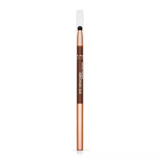 M. Asam MAGIC FINISH EYE DESIGNER Vibrant Brown - waterproof eyeliner for a long-lasting & color-intensive result with integrated sponge for easy blending, eye make-up, 0.01 Oz