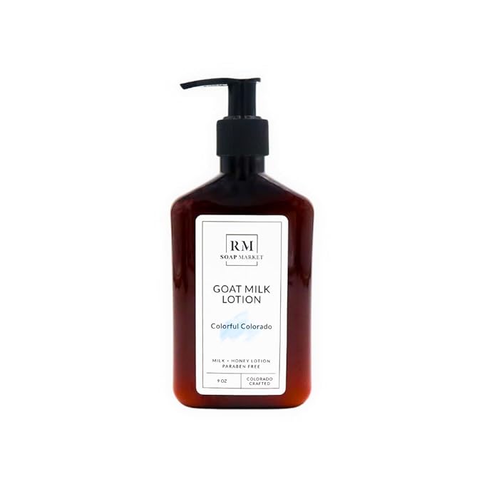 Goat Milk Lotion, Colorful Colorado Fragrance, Hydrating Lotion for Men and Women With Nourishing Goat Milk, Shea Butter, Sunflower Oil, and Aloe, White Lilies & Sweet Pea Scent, 9 Oz