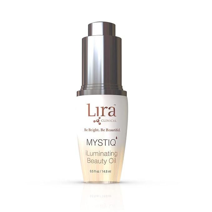 Lira Clinical MYSTIQ iLuminating Beauty Oil - Vitamin C Face Oil with Plant Stem Cell Extract - Hydrates Skin with Argan, Baobab with Antioxidants - Facial Drops for Daily Skincare Routine - 0.5 Oz