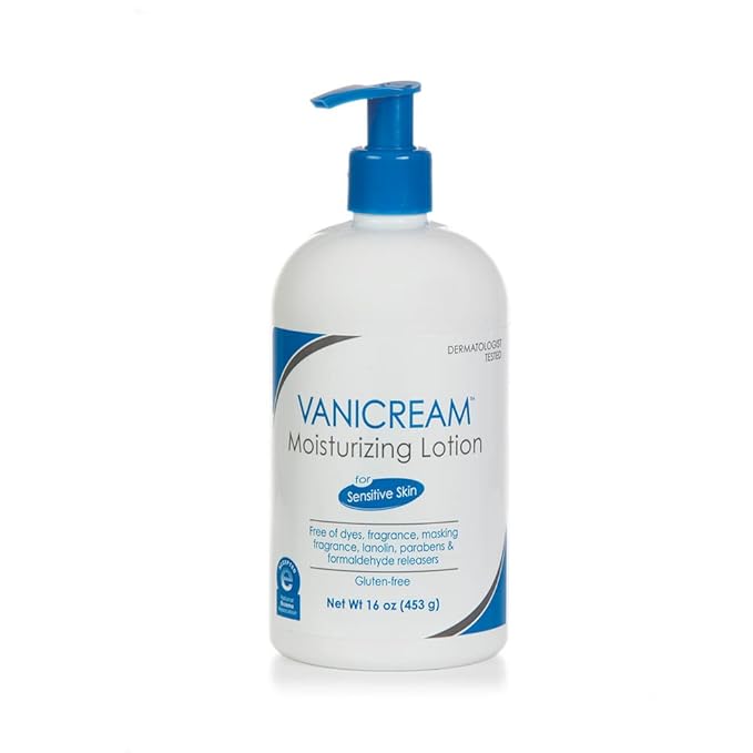 Vanicream Moisturizing Lotion with Pump Dispenser - 16 Fl Oz (Pack of 12) - Formulated Without Common Irritants for Those with Sensitive Skin (Pack of 12)