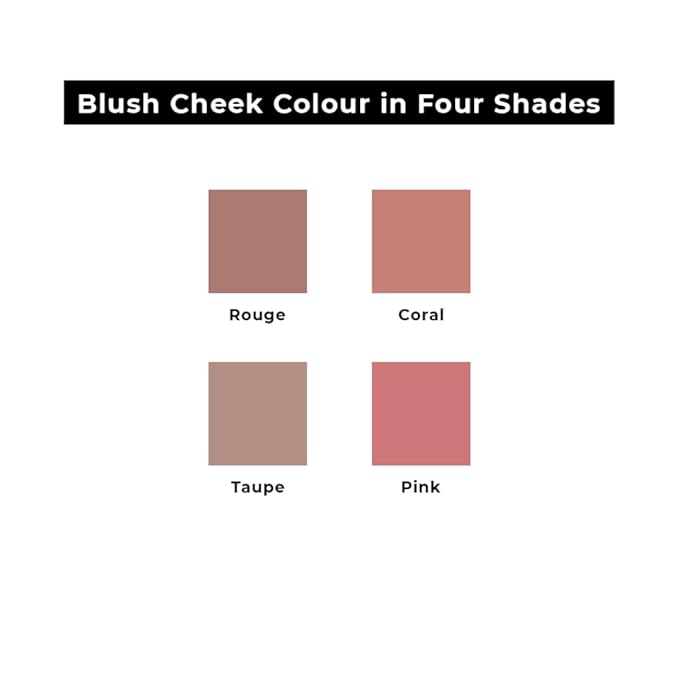 Lamel Blush Cheek Rouge Color Mini - Blendable Natural Blush Powder - Enhances & Defines Shapes & Features - Shading & Contouring Powder Blush - 4 Universal Shades - № 402 (Rouge) - 3.8g / 0.13 oz