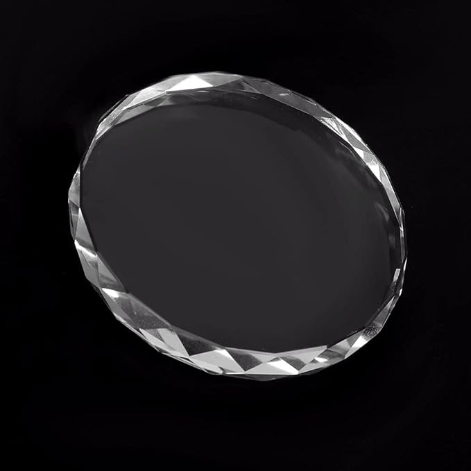 Glass Nail Art Palette Transparent Paint Drawing Colorful Paint Tray for Beauty Personal Care Drawing Color Dish DIY Nail Art Accessories Tools(02)