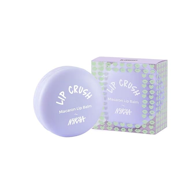 Cosmetics Lip Crush Macaron Lip Balm - Lip Butter with Shea Butter and Sweet Almond Oil - Nourishing and Healthy Lips - 01 Blueberry - 0.28 oz
