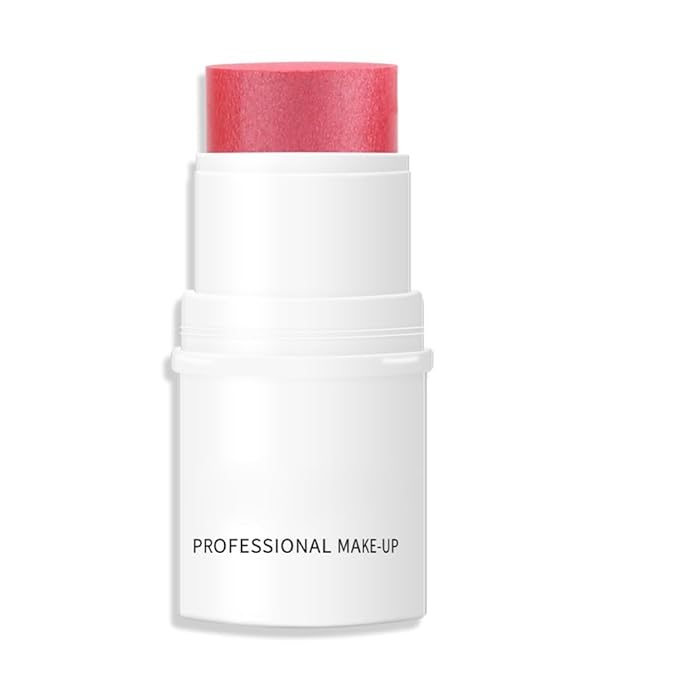 Cream Blush Stick for Cheeks, Waterproof Cream Makeup Blush Stick, Long-Lasting Multi-use Blush Makeup Stick, Natural-Looking, Lightweight Skin Tint Blush Makeup for All Skin